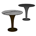 Marble Side Table Corner Table Round Table Coffee Table Light Luxury Side Table 3d model