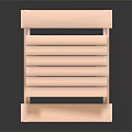 Wooden Square Outdoor Table with Attached Benches Simple Design for Patio Garden Use