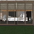 Spacious Modern Café Interior Design With Wooden Floor Counter Natural Light And Ceiling Details