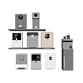 Direct drinking machine water dispenser water purifier tea bar machine pipeline machine wall-mounted wall-mounted water dispenser combination 3d model
