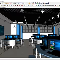 Modern Classroom Computer Room Computer Classroom 3d model