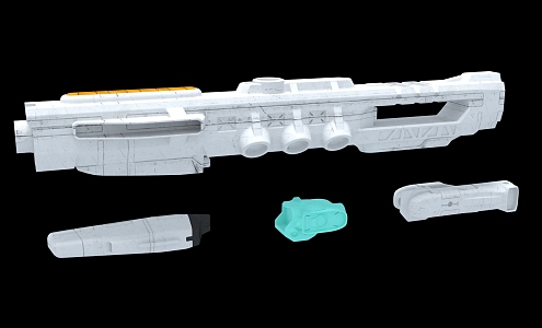 Spaceship Aircraft Science Fiction 3d model