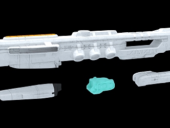 Spaceship Aircraft Science Fiction 3d model