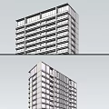 Two Modern Urban High Rise Towers With Glass Facades And Multiple Floors