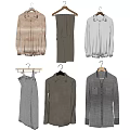 Elegant Modern Clothes Collection With Shirts Dresses Coats In Neutral Tones And Soft Fabrics