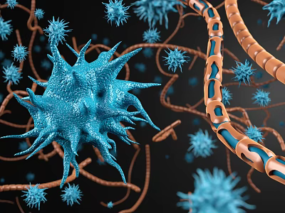 Advanced Medical Devices for Virus Bacteria Detection and Vascular Structure Analysis 3d model