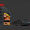 Household Liquid Bottles With Red Caps And Printed Labels For Daily Use