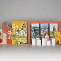 Traditional Foshan Cultural Decorations With Landscape Art And Lion Dance Figurine