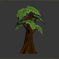 Realistic 3D Tree Model With Green Lush Leaves And Brown Trunk Design 3d model