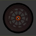 High Quality Car Parts Tire and Wheel Rim with Deep Tread and Red Center Logo