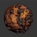 Freshly Baked Carrot Muffin Topped With Rich Chocolate Chunks And Moist Texture