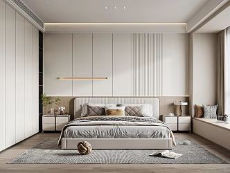 Modern Bedroom Simple Bedroom 3d model
