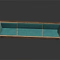 Wooden Display Cabinet For Jewelry Chess Storage With Green Lining And Glass Panels
