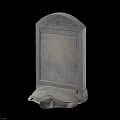 Antique Carved Stone Stele Structure With Turtle Shaped Base And Detailed Inscriptions