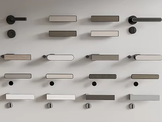 Modern Door Handle Simple Door Handle 3d model