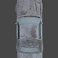 Rusty Vintage Classic Car With Weathered Body And Old Steel Wheels