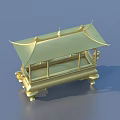Golden Pagoda Style Decorative Household Item With Elegant Design For Home Decor