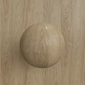 Natural Wooden Floor Surface With Smooth Wooden Sphere And Visible Grain Patterns