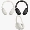 Stylish Modern Over Ear Headphones With White And Black Color Options And Sleek Design