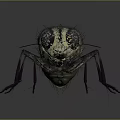 3D Rendered House Fly Game and Movie Character With Large Compound Eyes and Transparent Wings