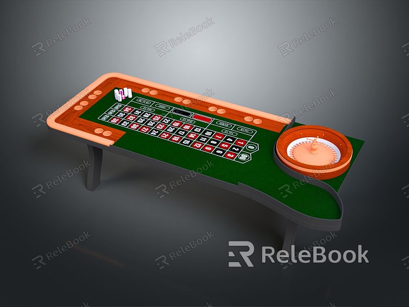 Roulette table gambling table gambling supplies articles model