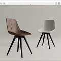 Modern Design Accent Chairs Featuring Wooden And White Frames With Black Legs