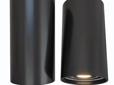 Sleek Black Modern Downlights And Spotlights For Home Ceiling Lighting 3d model