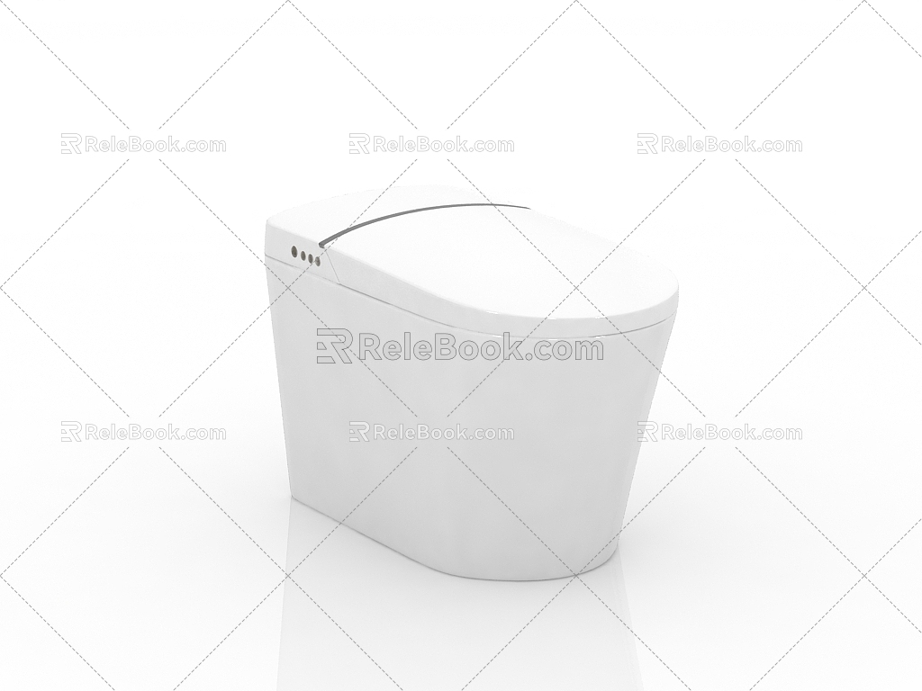 Sanitary Smart Toilet Toilet 3d model