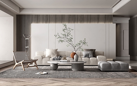 modern living room 3d model