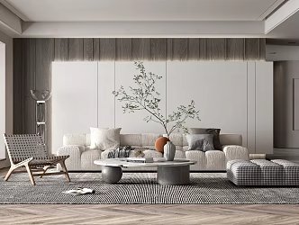 modern living room 3d model