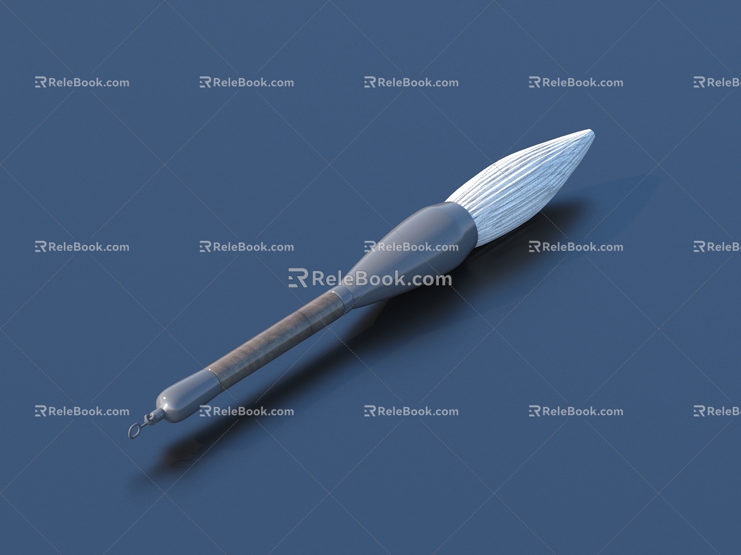 Brush stationery sketch 3d model