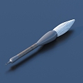 Brush stationery sketch 3d model