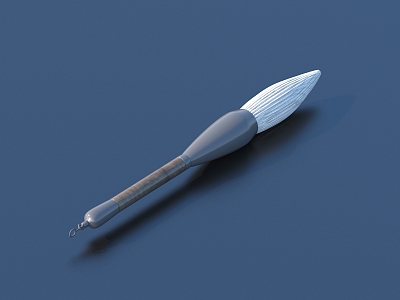 Brush stationery sketch 3d model