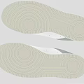 White And Gray Casual Sneakers With Lace Up Design And Brand Logo Details
