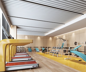 Modern Gym 3d model