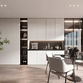 Modern Wine Cabinet Multi-function Wine Cabinet 3d model