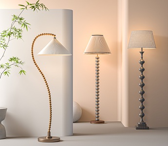 Simple floor lamp 3d model