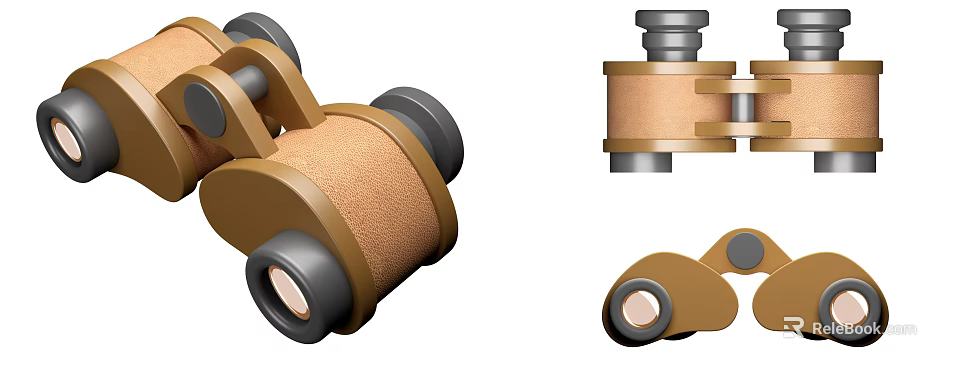 Durable Industrial Roller Equipment With Brown Rubber And Gray Metal Components 3d model 