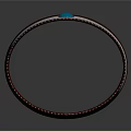 Elegant Leather Cuff Bracelet With Intricate Silver Carvings And Blue Gemstone