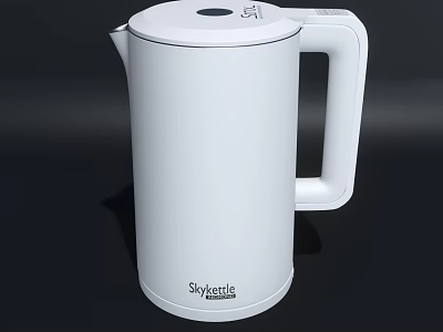 White Skykettle Electric Kettle Modern Design Home Kitchen Daily Use Appliance 3d model
