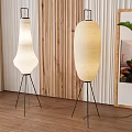 Wind floor lamp combination 3d model