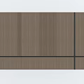 Modern Brown Wood Grain Interior Wall With Black Segmented Lines Design 3d model