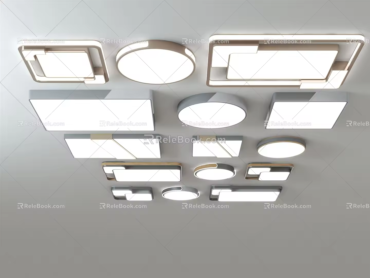 modern ceiling lamp 3d model