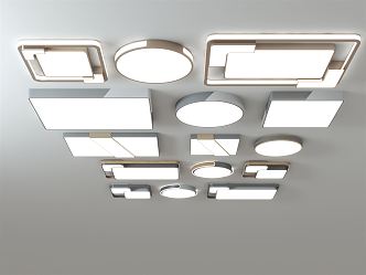 modern ceiling lamp 3d model