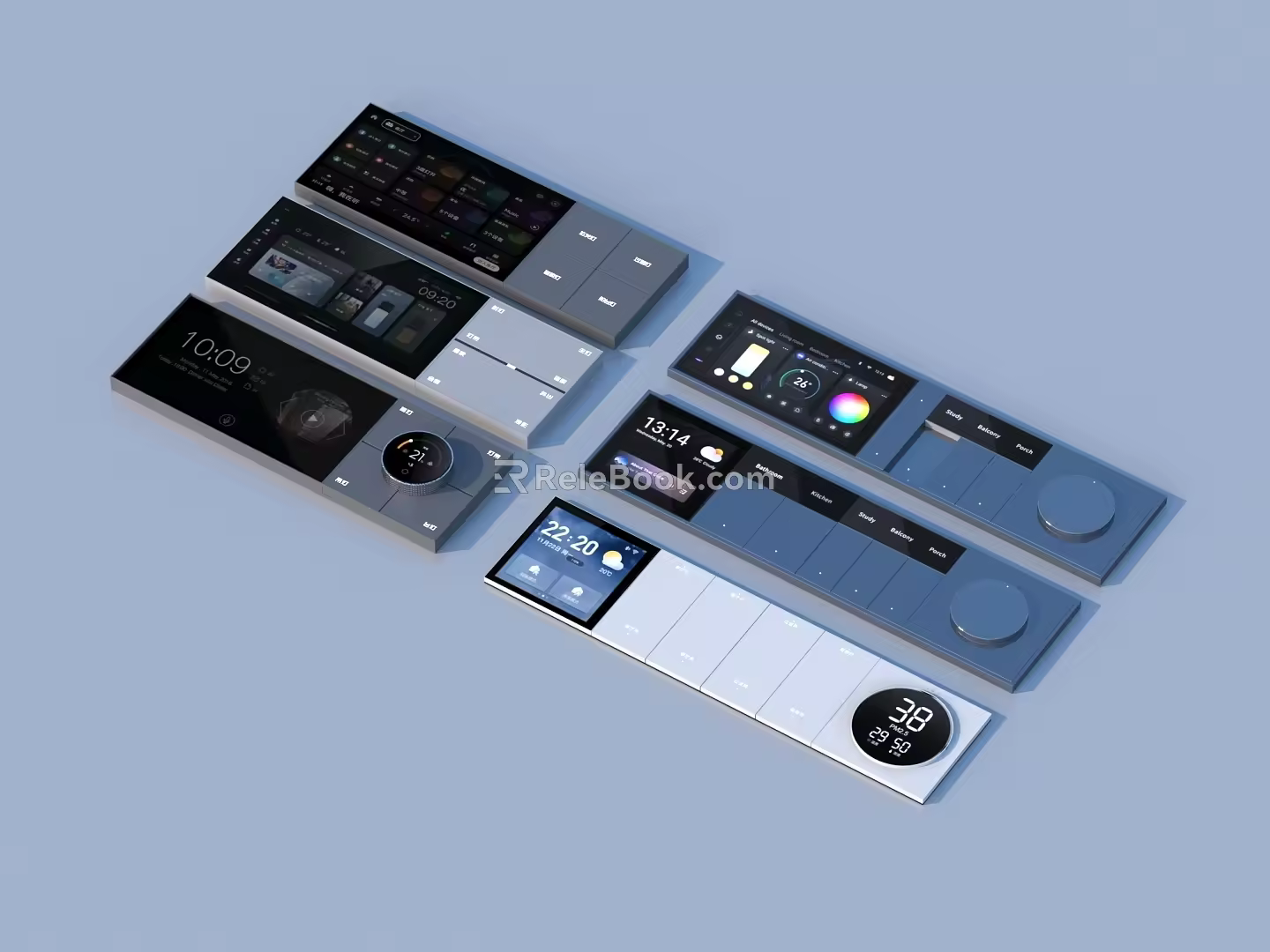 Switch socket panel 3d model
