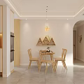 Modern Living Dining Room Interior With Wooden Furniture Sofa TV And Fish Tank