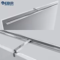 Modern Sleek Downlights And Spotlights With Silver Metal Strip Mounting Design