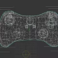 Vibrant Colored Buttons Game Controller Electronic Device For Home Gaming