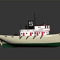 Modern Yacht Ship Private Ship 3d model