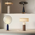 Modern Stylish Table Lamps With Various Base Materials And Elegant Shade Designs 3d model
